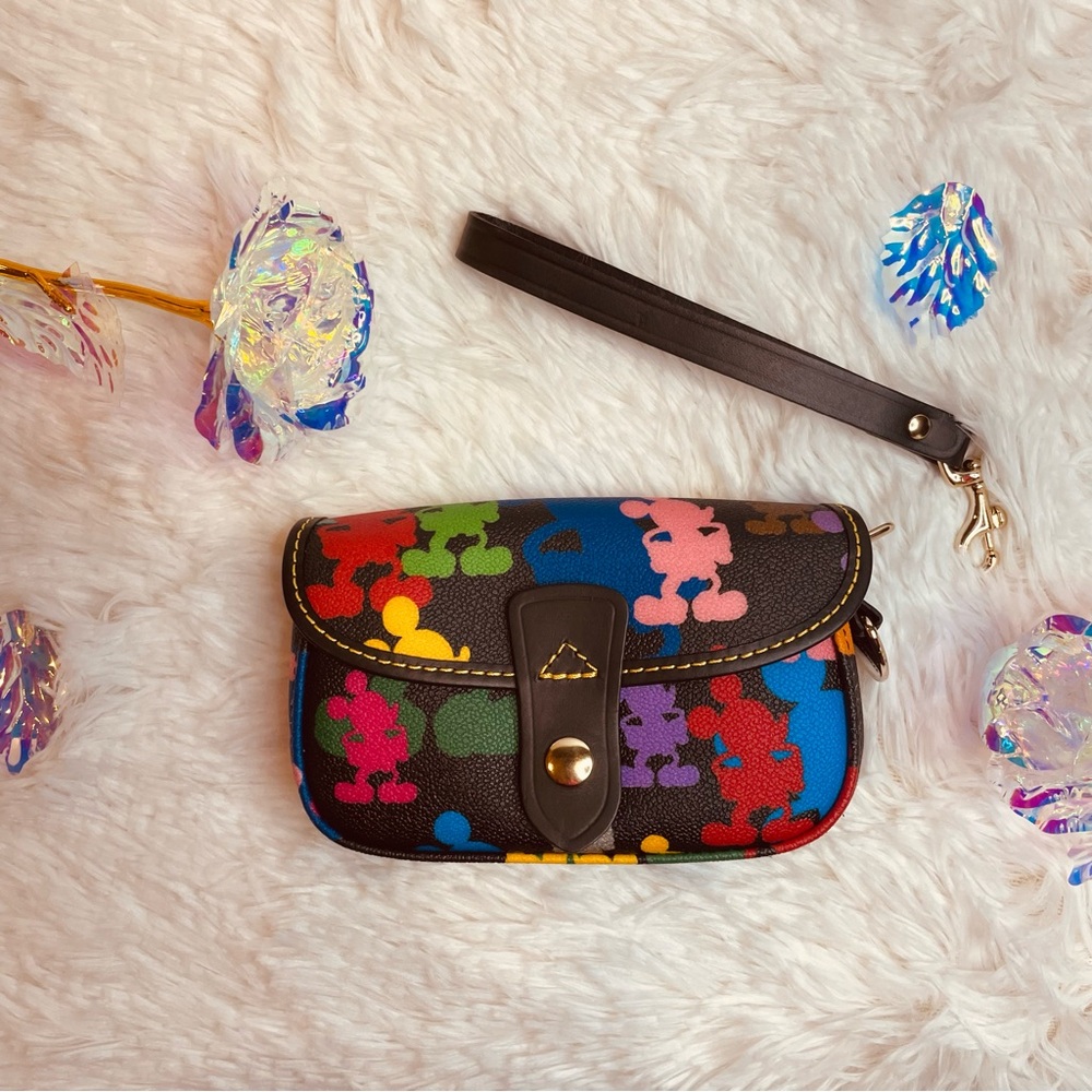 Dooney & Bourke Disney Parks Wonder Mickey Silhouette Wristlet NWOT